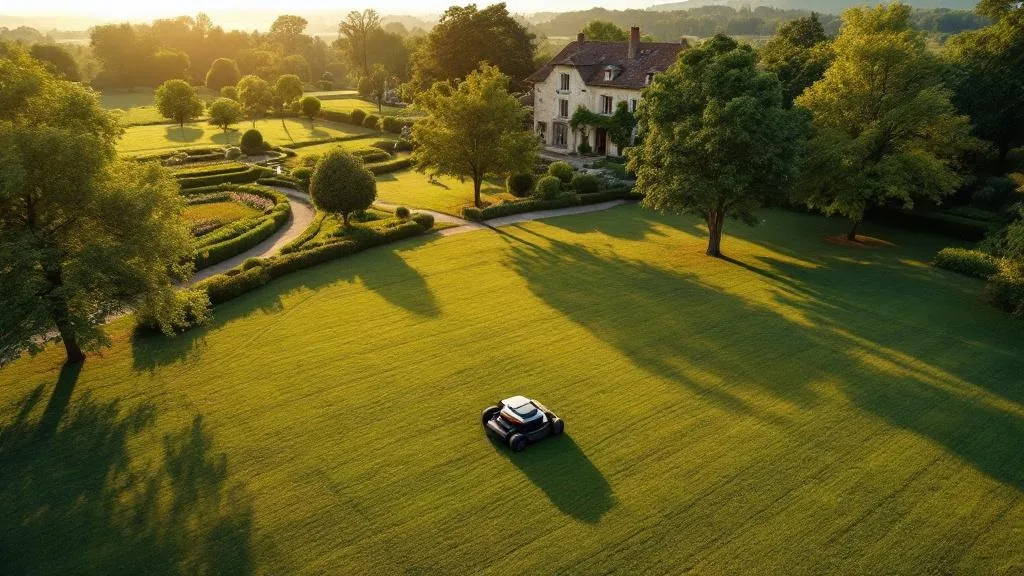 Robot tondeuse pour grand jardin de 3000 m&sup2;