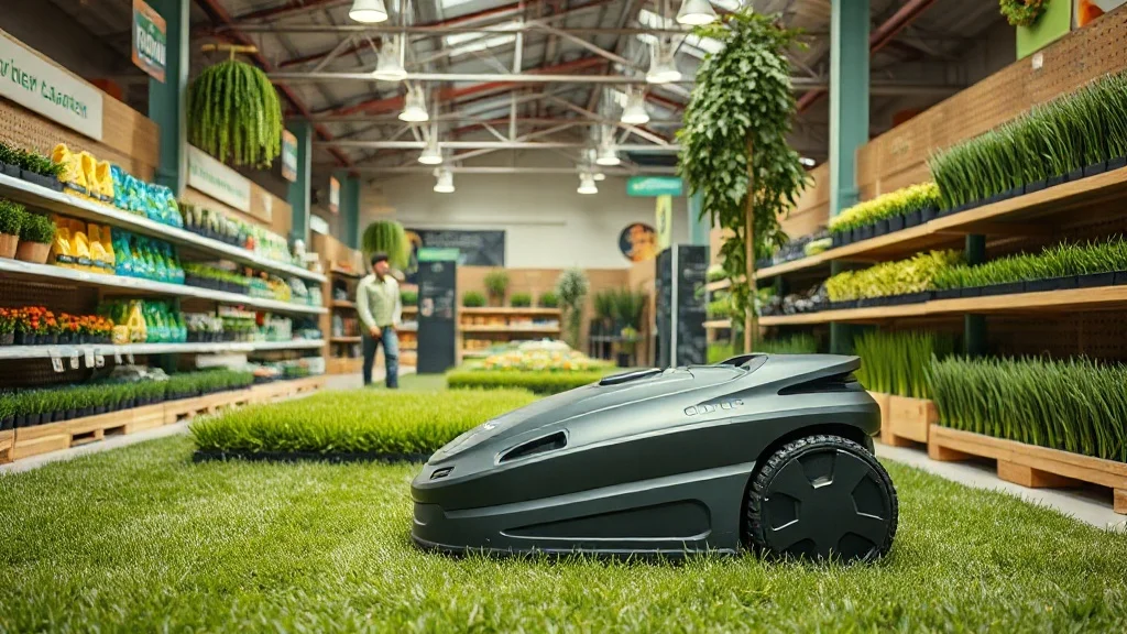 Robot tondeuse chez Castorama