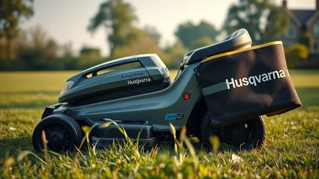 Robot tondeuse Husqvarna avec voyant d'erreur allumé