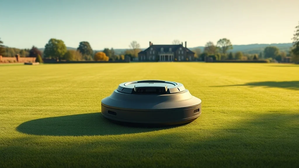 Segway Navimow X3 sur un vaste terrain engazonné, robot tondeuse grandes surfaces