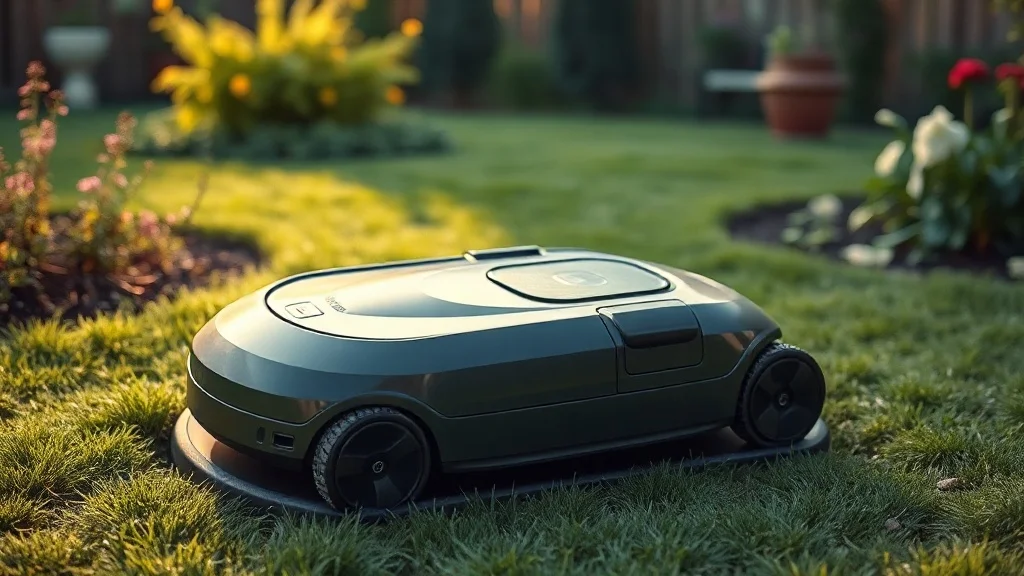 Robot tondeuse bloqué sur sa base de charge
