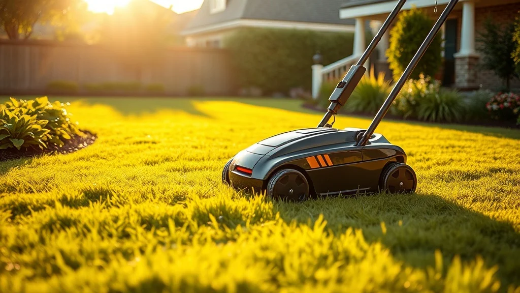 Robot tondeuse abordable autonome sur une pelouse propre — meilleur robot tondeuse pas cher 2026